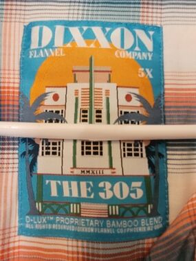 Dixxon Flannel Co. The 305 Plaid Shirt - Blue & Orange